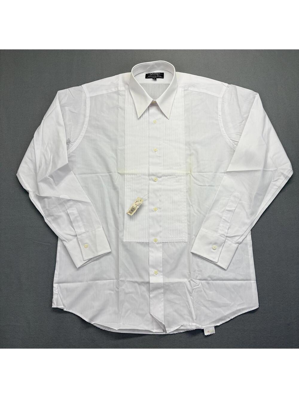 DEADSTOCK Arrow Tuxedo Shirt Formal Wear White Dress Shirt 16 34/35
